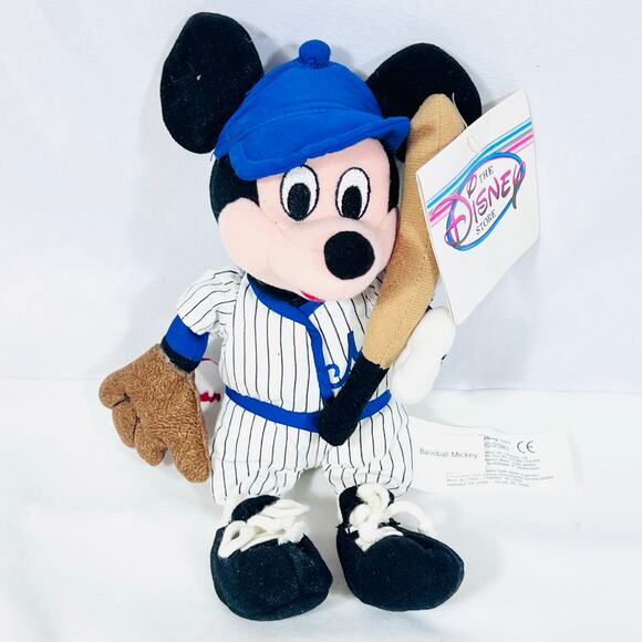 Disney Store 8” Plush Beanie Bag Mickey Goofy Pluto Lot Of 4 New With Tags - Picture 8 of 16